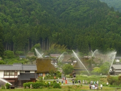 京都 美山 水のおどり