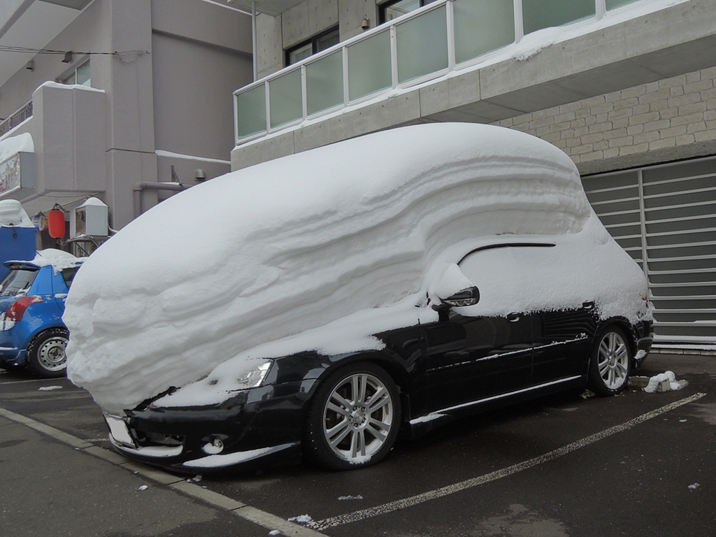 札幌 雪のケーキ