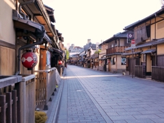 京都 花見小路 閑静の早朝