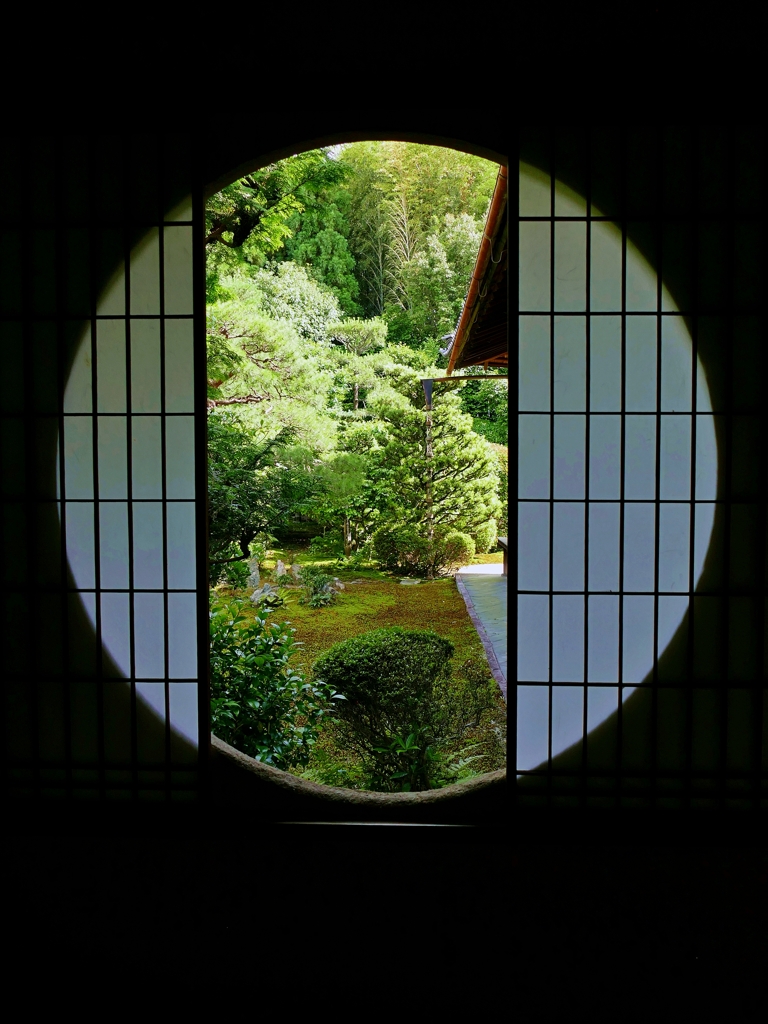 京都 芬陀院 新緑の庭園
