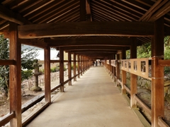 岡山 吉備津彦神社 長廊の影