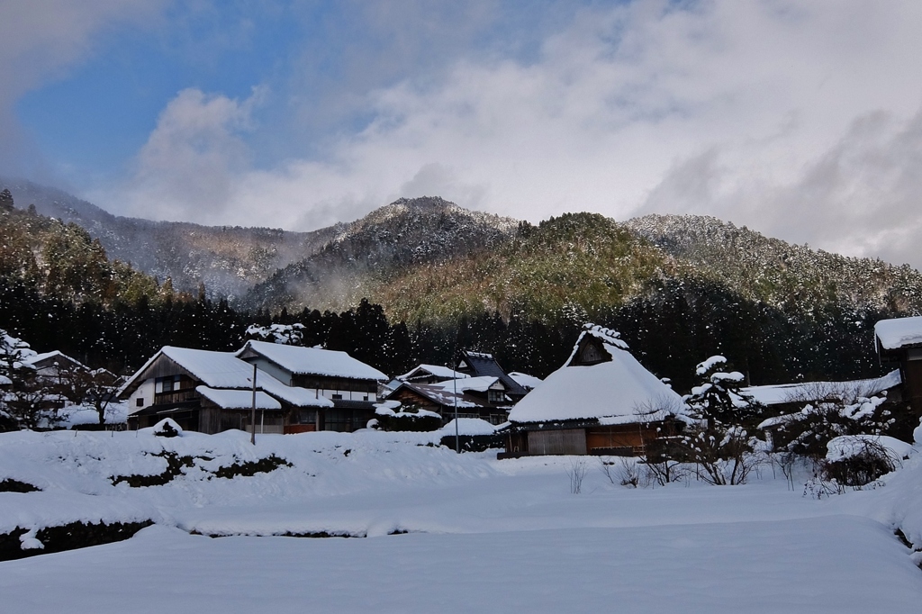 京都 美山 村の冬