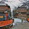 京都 祇園白川 雪景色