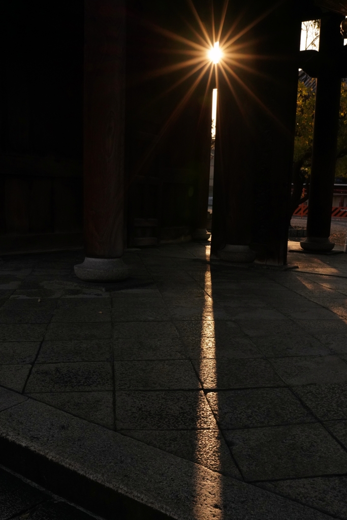 京都 興正寺 神様よりのご来光