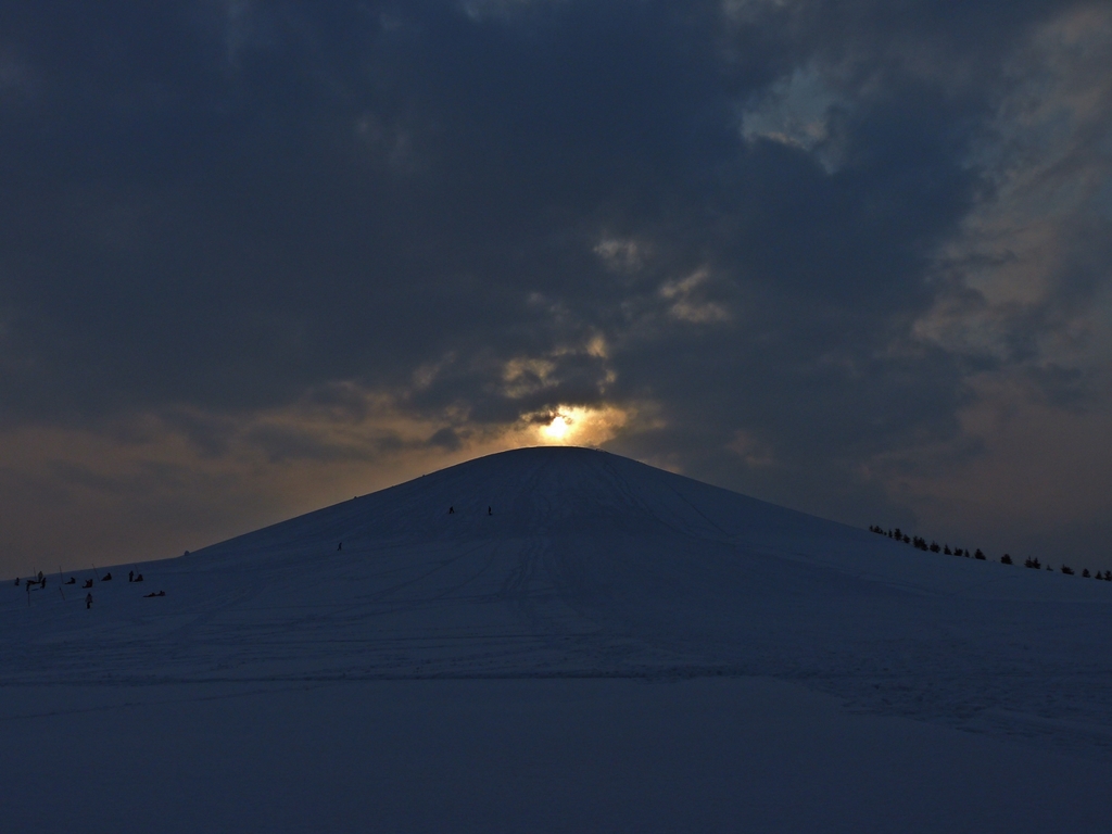 モエレ山の夕日