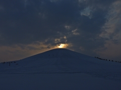 モエレ山の夕日