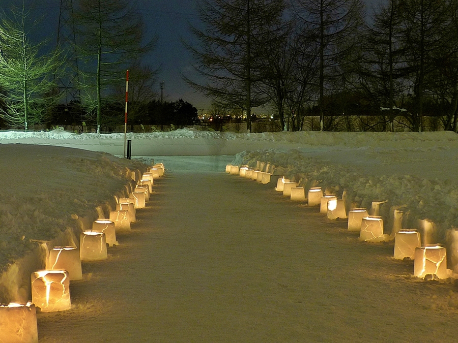 モエレ沼公園　雪キャンドル