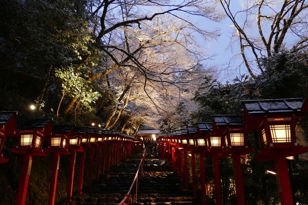 京都 富正月 貴船神社にて