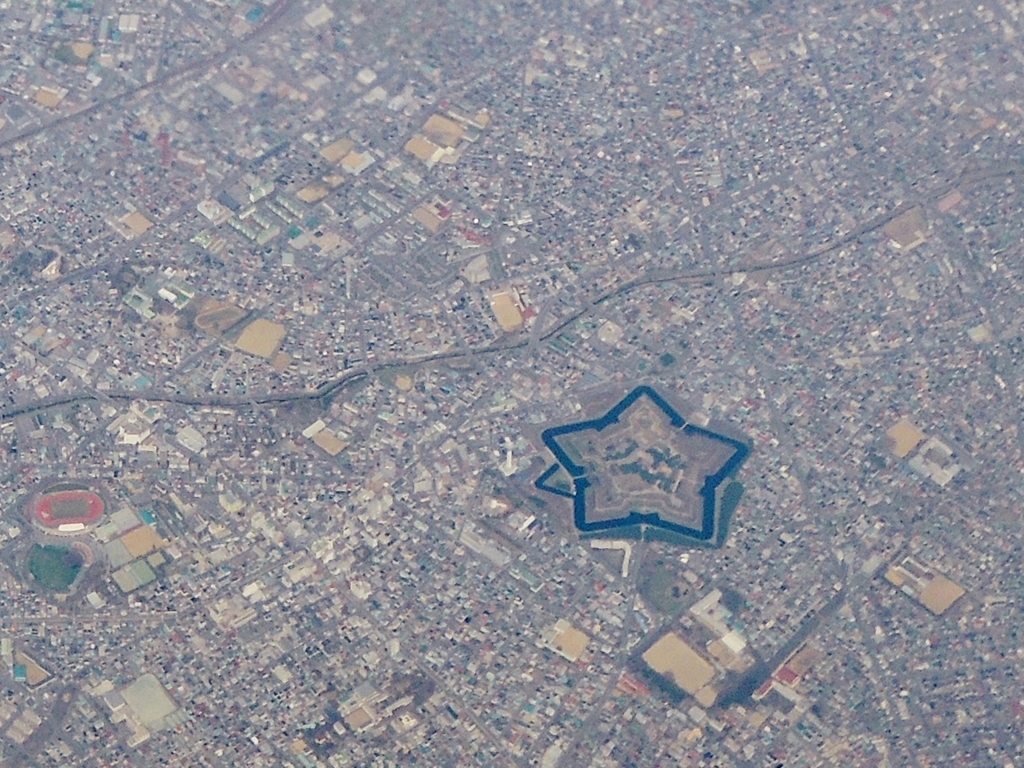 函館 空からの五稜郭