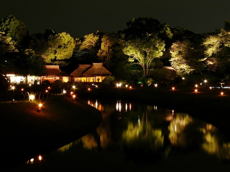 岡山　後楽園　幻想庭園