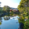 京都 城南宮 庭園の水景