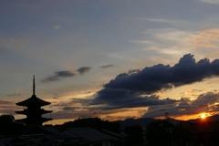 京都 東山夕照