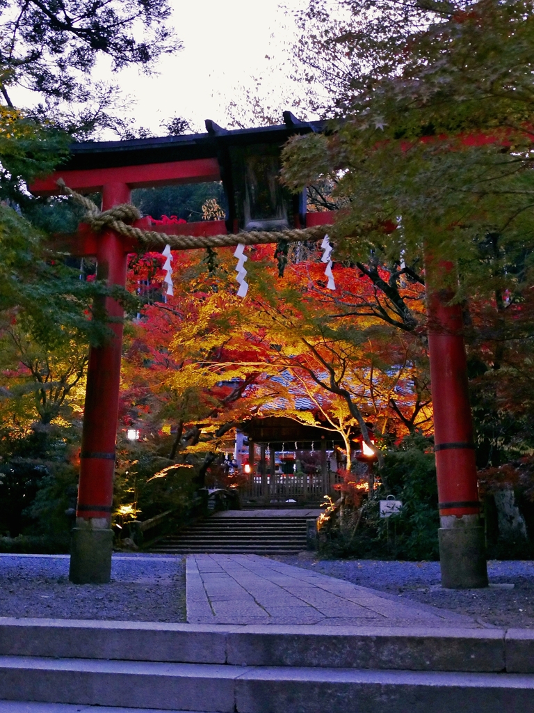 亀岡 鍬山神社にて