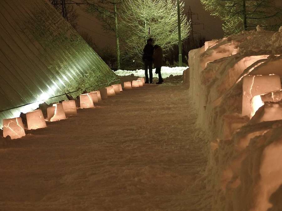 モエレ沼公園　雪キャンドル