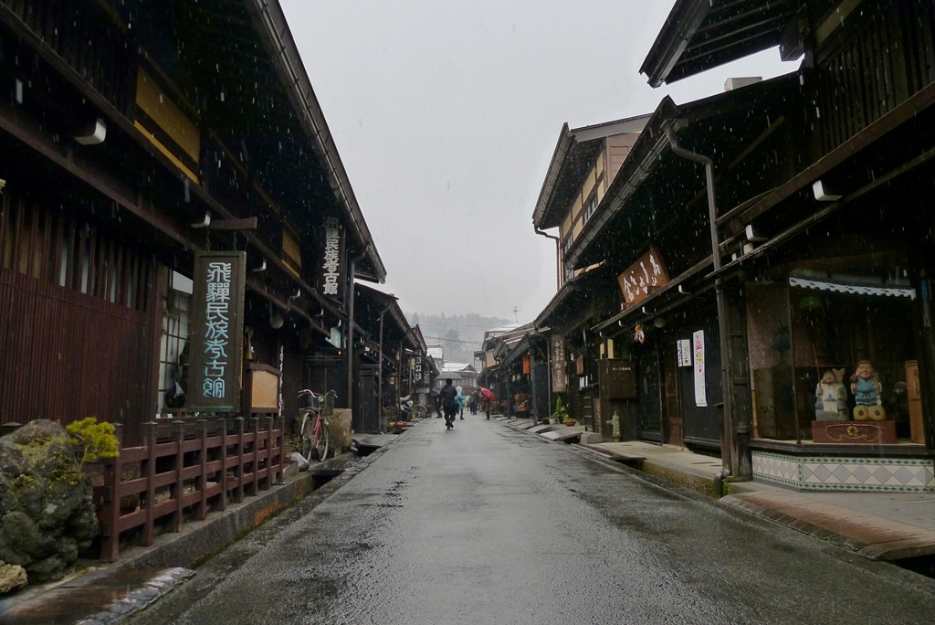 岐阜 高山 冬の町並み