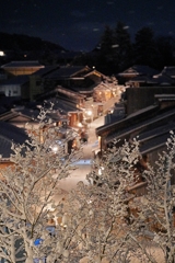 京都 二年坂 雪夜