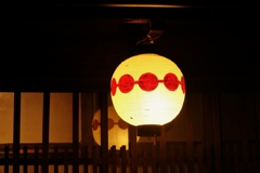 京都 上七軒の提灯
