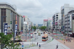 姫路城を目前に