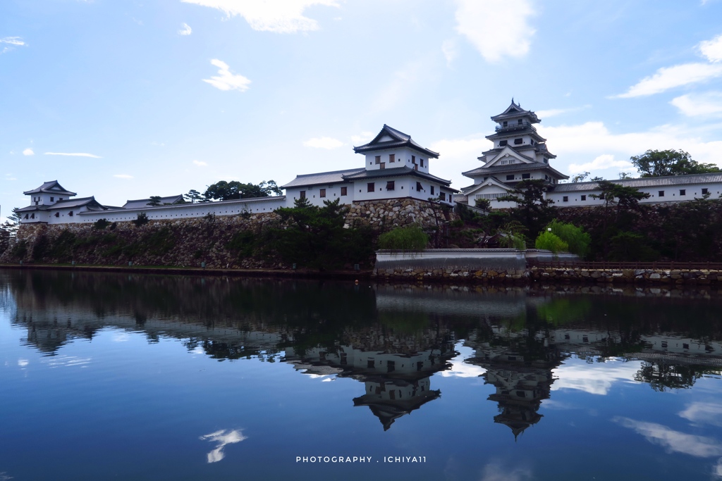 青天の今治城