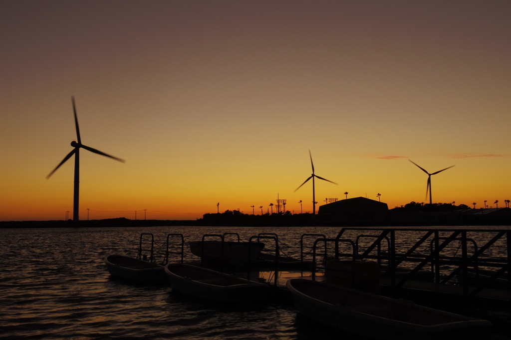 竜洋海洋公園の夕暮れ#03