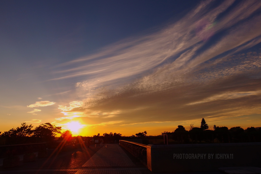 暮れる夕陽に明日を想う