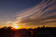 暮れる夕陽に明日を想う