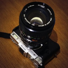 PENTAX Q＋KERNEL MD-P/Qアダプタ＋MC ROKKOR-PG 