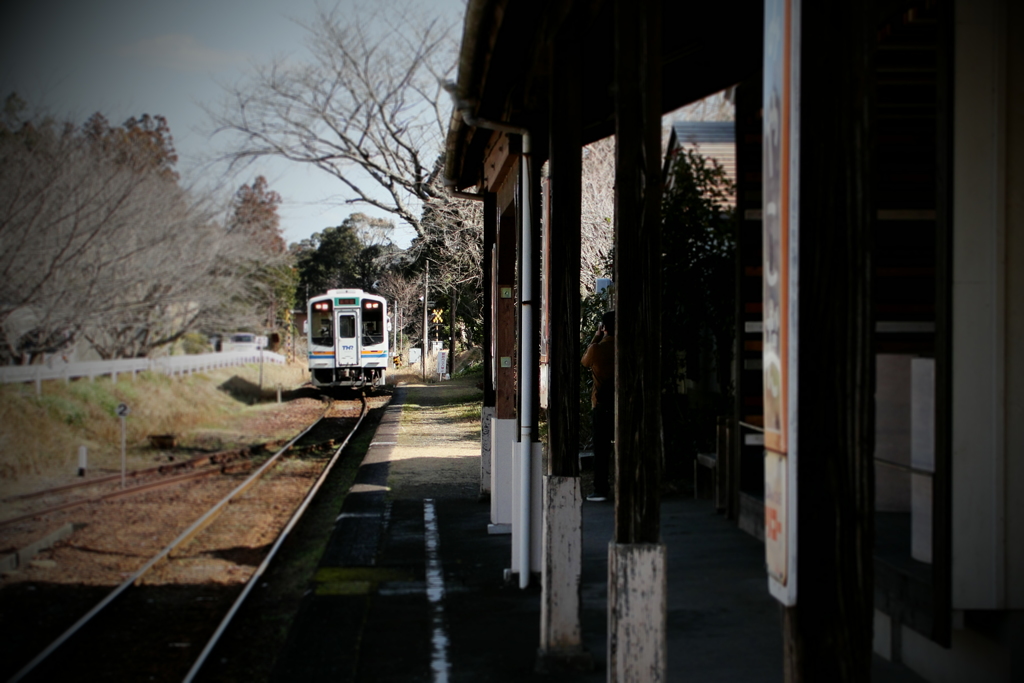 駅舎と時間