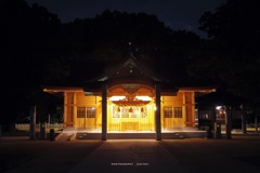 夜の一宮神社