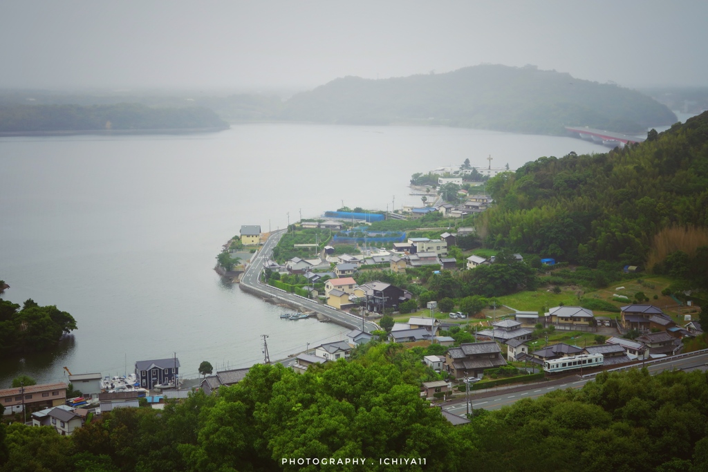 小雨の奥浜名湖