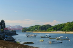 赤い向島大橋