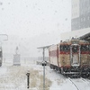 雪の函館駅
