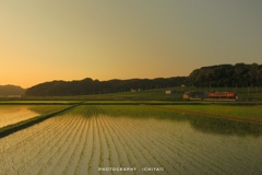 湘南色が夕暮れに染まる