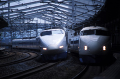 福山駅の0系・100系