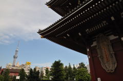 浅草寺からスカイツリー