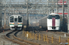 東海道線211系と湘南ライナー215系