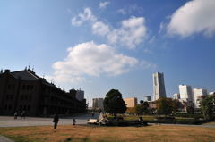 赤レンガ倉庫とランドマークタワー