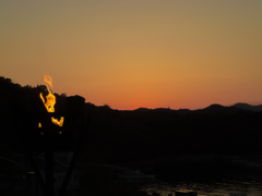 庵治観光ホテルから見る夕焼け