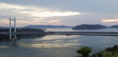 瀬戸内海の夕焼け