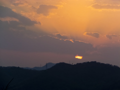 円通寺公園からの夕日