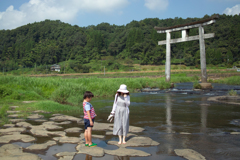 原尻の滝の鳥居