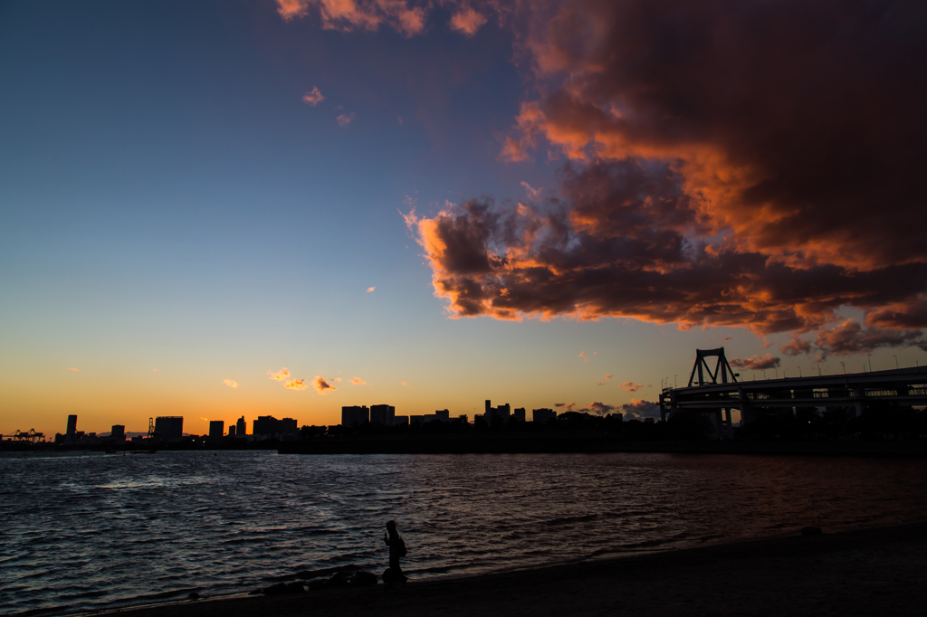 お台場夕景