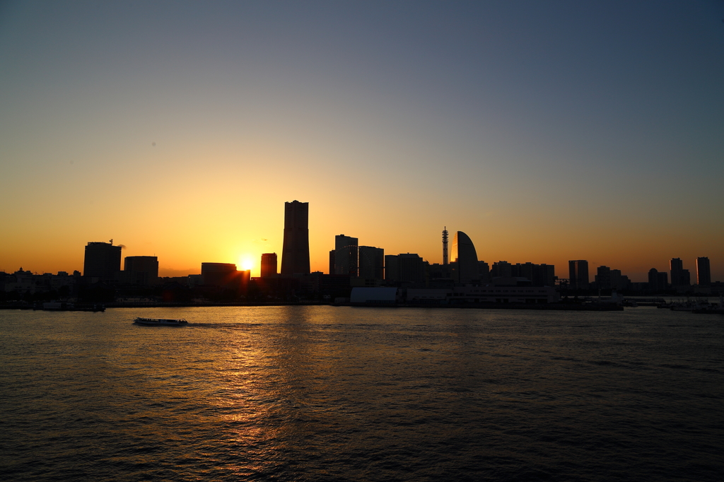 横浜の夕景