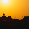 夕日