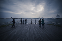 横浜にて