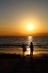 逗子海岸の夕景