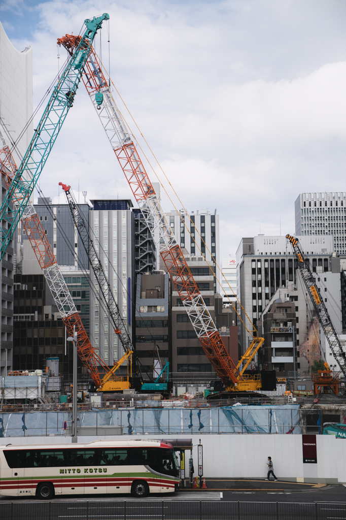 駅前工事中