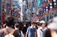 休日の商店街