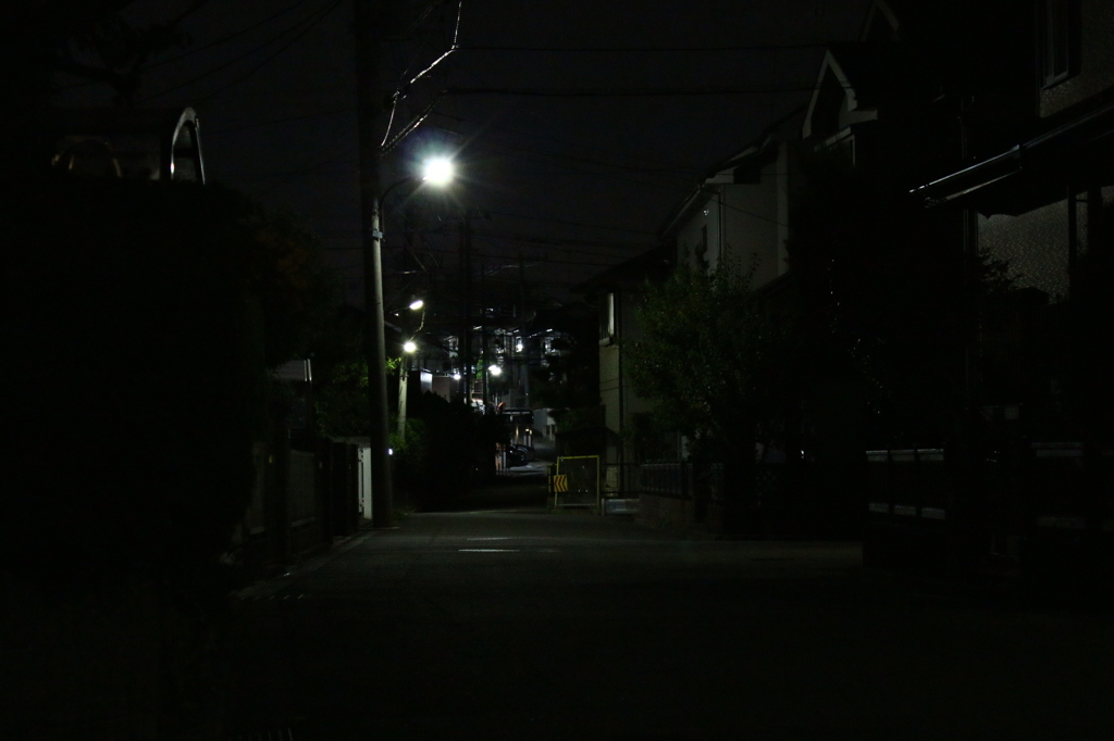 ためし撮りシリーズ＿夜の街角