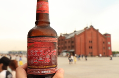 赤レンガ倉庫で一杯